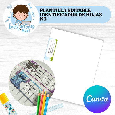 PLANTILLA EDITABLE IDENTIFICADORES HOJAS N3