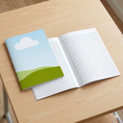 PLANTILLA EDITABLE CUADERNO A5 HOJAS RAYADAS EN CANVA