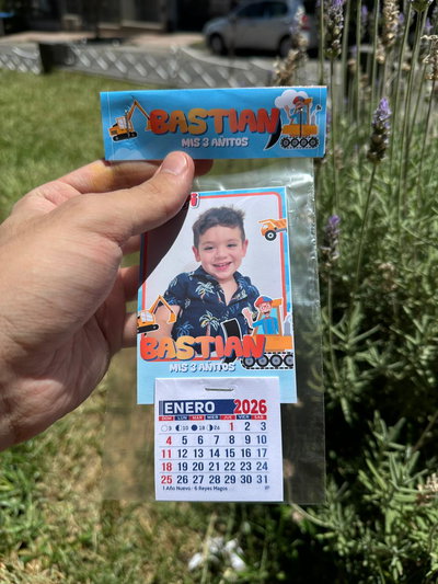 Fotoimán Souvenir Personalizado Calendario Cumpleaños X16 Unidades