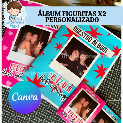 ÁLBUM FIGURITAS 2 MODELOS DÍA DEL AMIGO