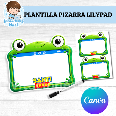 PLANTILLA DE PIZARRA LILYPAD TOY STORY EDITABLE EN CANVA