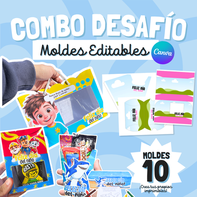 COMBO DESAFÍO PARA HACER IMPRIMIBLES MOLDES