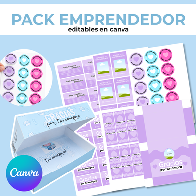PACK EMPRENDEDOR EDITABLE EN CANVA 