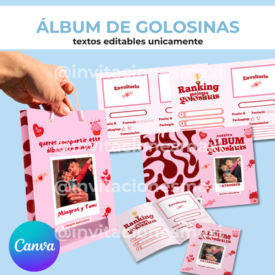 ÁLBUM DE GOLOSINAS A5 EDITAR EN CANVA