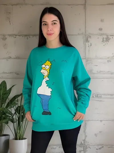 Buzo Largo Mujer Estampado Talle 2 y 4