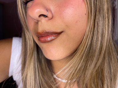 Chocolate brown lip combo