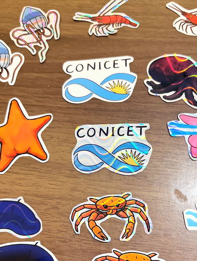 STICKERS STREAM CONICET- Pack de stickers imprimibles 