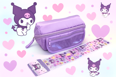 CARTUCHERA KUROMI LILA