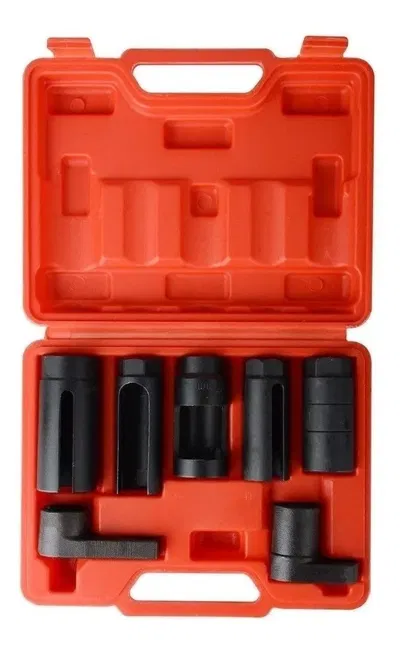 Juego de montaje y extracción de sonda lambda, bulbo e inyectores – Eurotech (7 piezas)