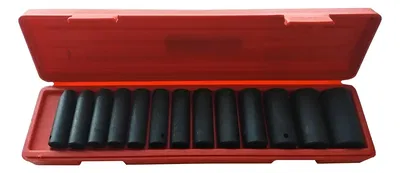 Juego Tubos Impacto Largos 13pzas Encastre 1/2 