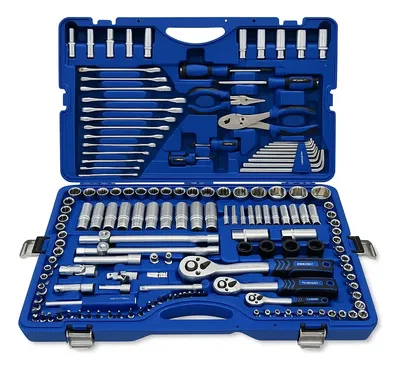 Set de llaves combinadas y juego de bocallaves con crique 160 piezas – Ruhlmann