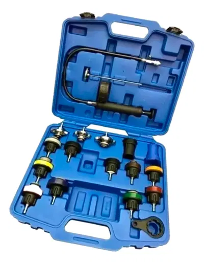 Kit probador de fugas y presión de radiadores 18 pcs