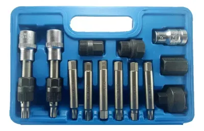 Kit Extractor Poleas Alternador 13 Pzs Tubo Puntas Ruhlmann