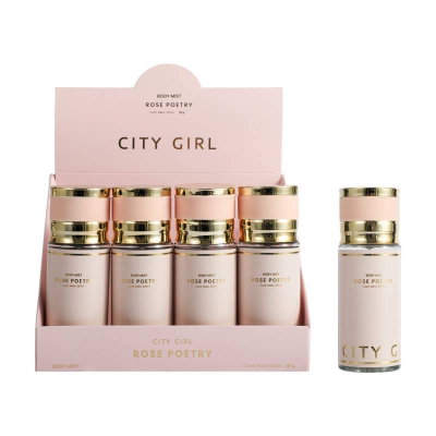 Body splash City Girl 250ml Rose Poetry