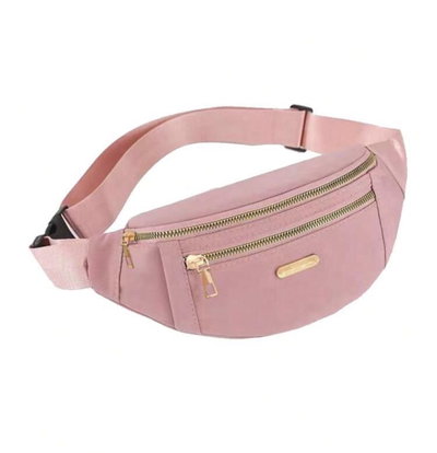 Riñonera rosa impermeable