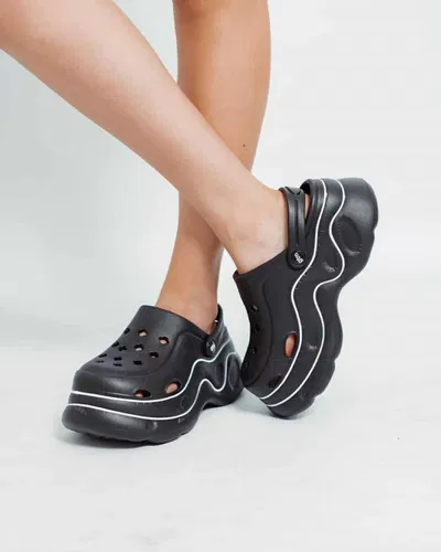 Zuecos Gomones Gummi Plataforma Alta Crocs