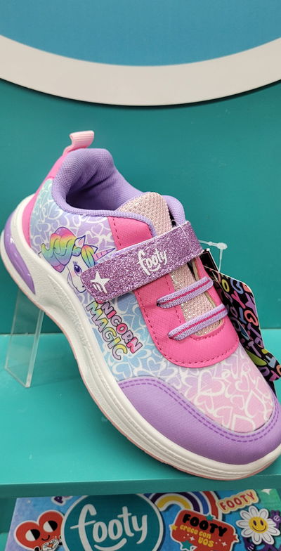 Zapatilla Footy OFERTA Unicornio Nena Luz C/ Abrojo