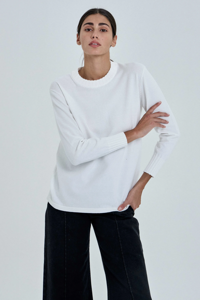 Sweater Begonia Blanco Estancias Chiripá