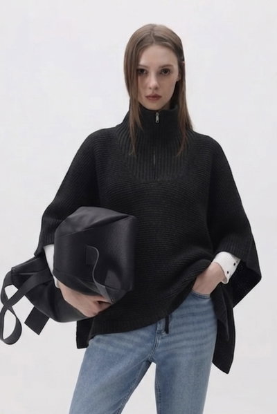 Poncho Sagesse Negro Duvian