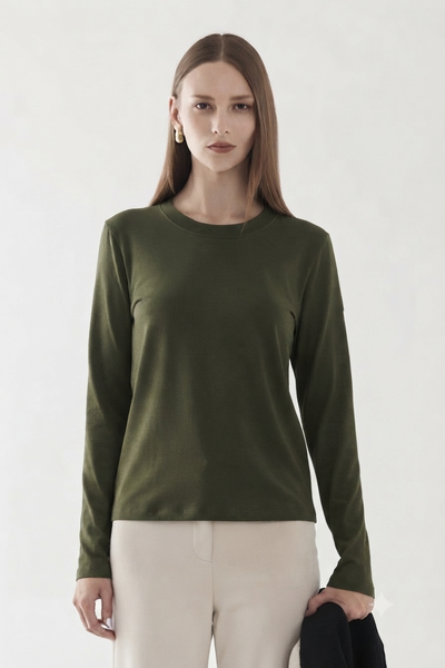 Remera Glaciar escote redondo Verde Ayres