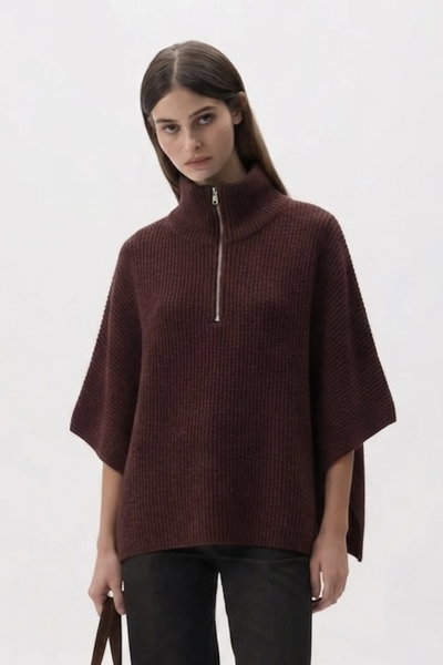 Poncho Sagesse Bordó Duvian