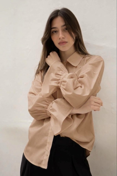 Camisa Lumiere Tostado Duvian