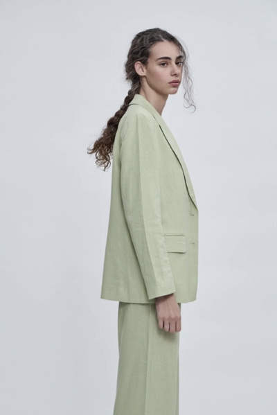 Blazer Rochi Linen Verde Estancias