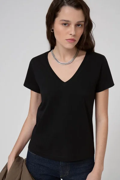 Remera Orilla V Negro Ayres