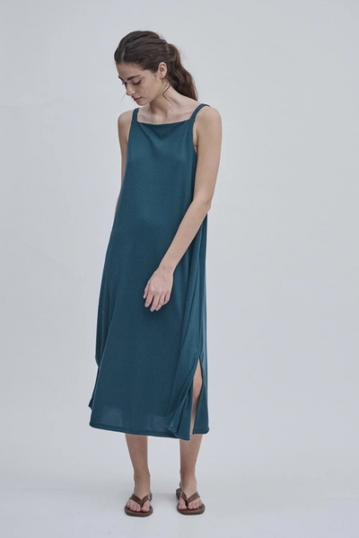 Vestido Nara Verde petróleo Estancias