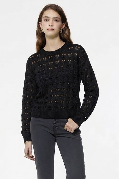 Sweater Heart Negro Duvian