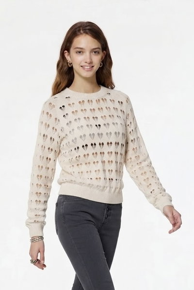 Sweater Heart Crudo Duvian