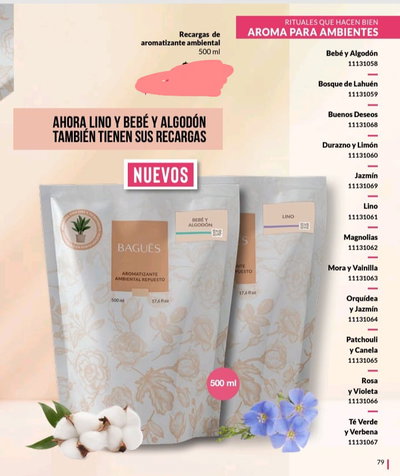 Recargas de aromatizante ambiental 500ml