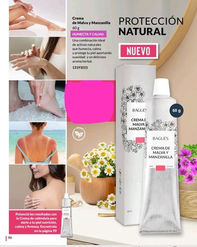 Crema de malva y manzanilla 60 g.