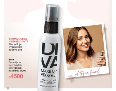 Spray fijador de maquillaje 60 ml