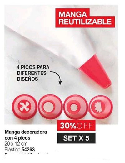 Manga decoradora con picos