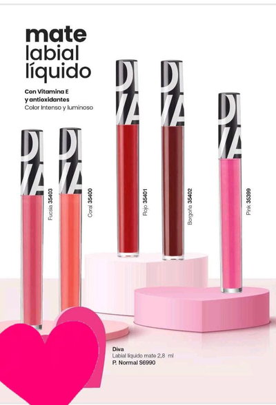 Labial líquido mate 2,8 ml