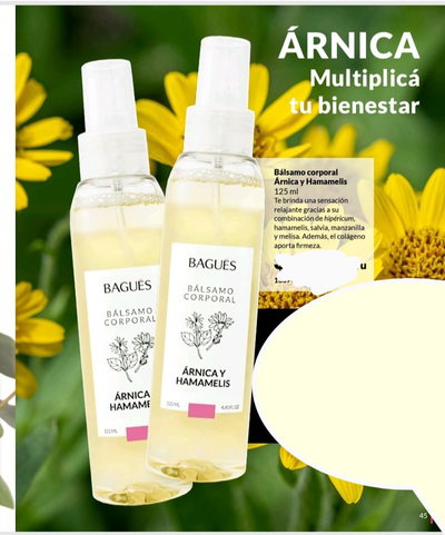 Bálsamo corporal árnica y hamamelis 125 ml