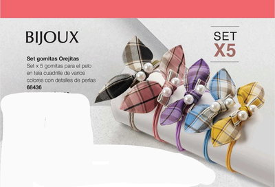 Set x 5 gomitas para el pelo 