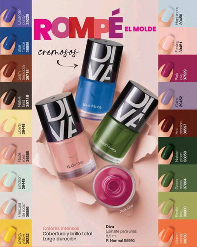 Esmaltes para uñas 8,5 ml
