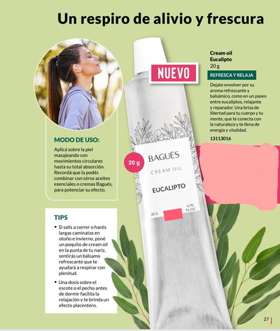 Cream oíl eucalipto 20 g