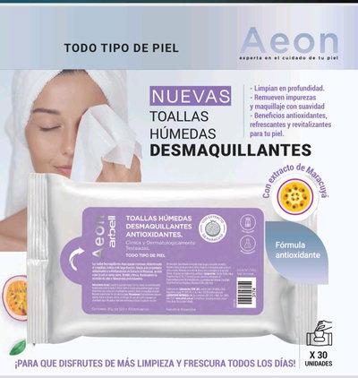 Toallas Desmaquillante antioxidantes 30 u.