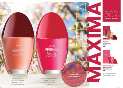 Eau de toilette femenino 50 ml.