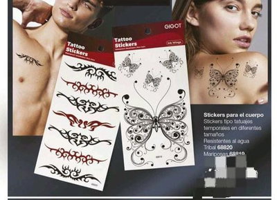 Stiker para el cuerpo 