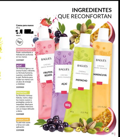 Crema para manos  60g