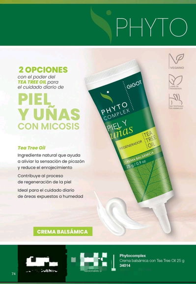 Crema balsámica con tea tree oíl 25 g.