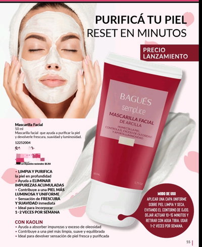 Mascarilla facial 50g.