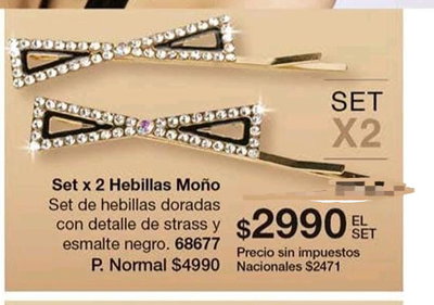 Set x 2 hebillas 