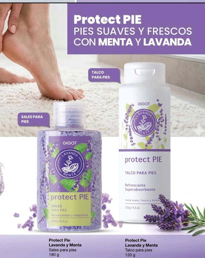 Protect pie lavanda y menta 