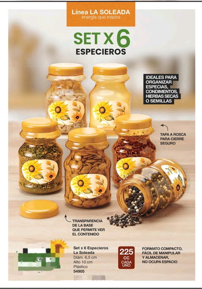 Set x 6 especieros 