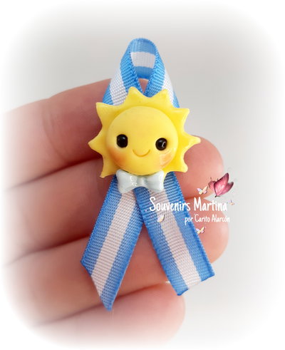 Escarapela sol celeste